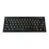 REDRAGON Horus Mini Pro 61 klavišų trijų režimų belaidė žemo profilio RGB mechaninė žaidimų klaviatūra - juoda (raudoni jungikliai)