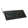 REDRAGON Horus Mini Pro 61 klavišų trijų režimų belaidė žemo profilio RGB mechaninė žaidimų klaviatūra - juoda (raudoni jungikliai)