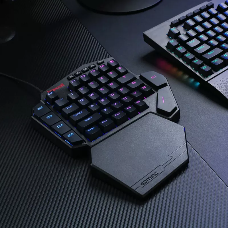 Redragon K585 DITI ELITE PRO RGB 40% belaidė mechaninė žaidimų klaviatūra – mėlyni jungikliai