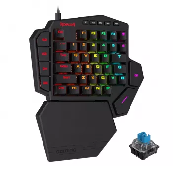 Redragon K585 DITI ELITE PRO RGB 40% belaidė mechaninė žaidimų klaviatūra – mėlyni jungikliai