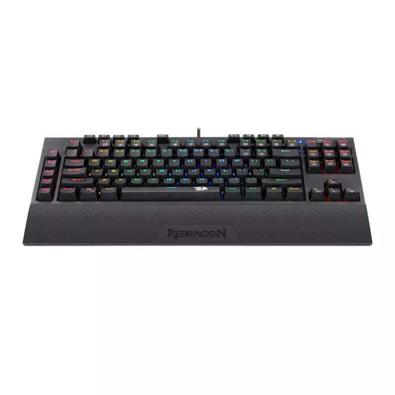 Redragon K588 RGB Pro BROADSWORD TKL mechaninė žaidimų klaviatūra, laidinė - juoda