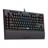 Redragon K588 RGB Pro BROADSWORD TKL mechaninė žaidimų klaviatūra, laidinė - juoda