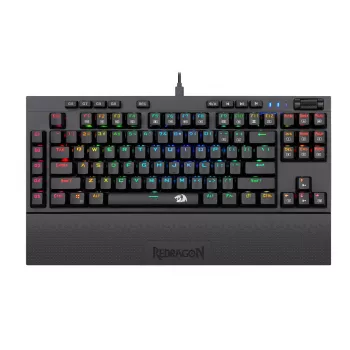 Redragon K588 RGB Pro BROADSWORD TKL mechaninė žaidimų klaviatūra, laidinė - juoda