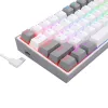 Redragon K617 FIZZ 60% laidinė RGB žaidimų klaviatūra - balta/pilka
