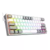 Redragon K617 FIZZ 60% laidinė RGB žaidimų klaviatūra - balta/pilka