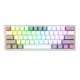 Redragon K617 FIZZ 60% laidinė RGB žaidimų klaviatūra - balta/pilka