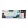Redragon K719WGB GALATIN RGB PRO pilno dydžio belaidė mechaninė žaidimų klaviatūra - balta