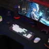 Redragon K762WB-RGB-PRO LCD pilno dydžio gasket mechaninė klaviatūra - juoda