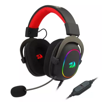 REDRAGON ZEUS-X USB RGB žaidimų ausinės su 7.1 virtualiu erdviniu garsu - juodos