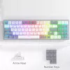 REDRAGON Pollux 65% laidinė mechaninė žaidimų klaviatūra, karštai keičiami Red jungikliai, RGB apšvietimas, nuimamas USB-C, NKRO, juoda