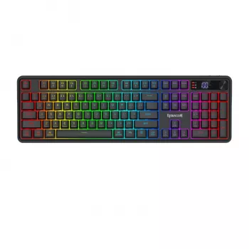 Redragon RM104 PRO VOLCANO RGB belaidė membrinė žaidimų klaviatūra - juoda