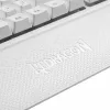 REDRAGON SHIVA membraninė klaviatūra - balta, pilno dydžio RGB apšvietimas, 6 makro klavišai, nuimama riešų atrama, laidinė USB