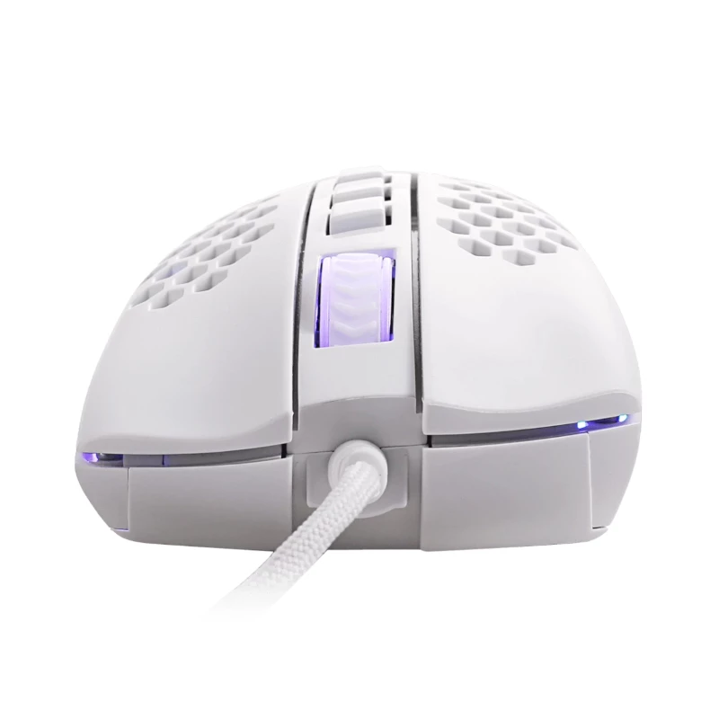 REDRAGON STORM WIRED RGB žaidimų pelė – lengvas korinis dizainas, 12400 DPI, 7 programuojamų mygtukų, Omron jungikliai, PTFE kojelės