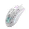 REDRAGON STORM WIRED RGB žaidimų pelė – lengvas korinis dizainas, 12400 DPI, 7 programuojamų mygtukų, Omron jungikliai, PTFE kojelės