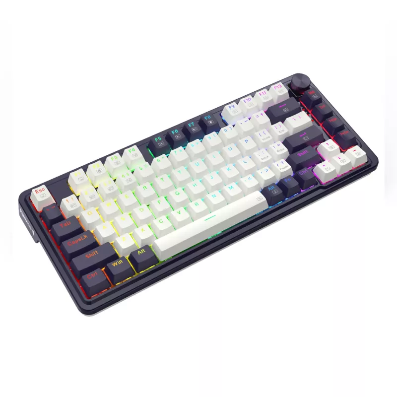Redragon UCAL K673 PRO 65% Tri-Mode belaidė mechaninė žaidimų klaviatūra - juoda (Hot-Swappable, Gasket Mount, RGB)