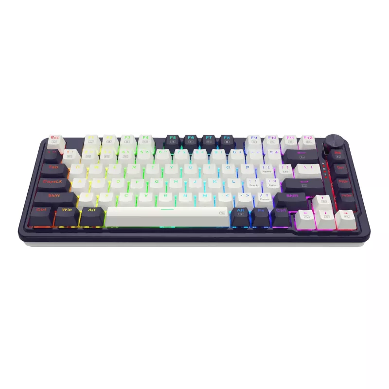 Redragon UCAL K673 PRO 65% Tri-Mode belaidė mechaninė žaidimų klaviatūra - juoda (Hot-Swappable, Gasket Mount, RGB)