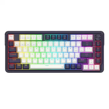 Redragon UCAL K673 PRO 65% Tri-Mode belaidė mechaninė žaidimų klaviatūra - juoda (Hot-Swappable, Gasket Mount, RGB)
