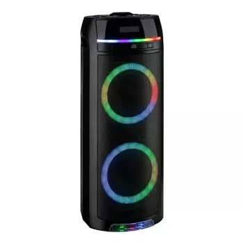 REFLEXION PS10BTCD/N vakarėlio garsiakalbis, 480W Peak, Bluetooth, CD, FM radijas, USB, AUX, mikrofonas, juodas