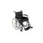 REHA FUND Steel Wheelchair RF-1/45/PN/CZA-624/PU - Rankinis invalido vežimėlis, 45 cm sėdynės plotis, 120 kg talpa, juodas