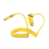 REMAX Cutie Car Charger Yellow - 2 USB-A prievadai, 4,2 A bendra išėjimo srovė