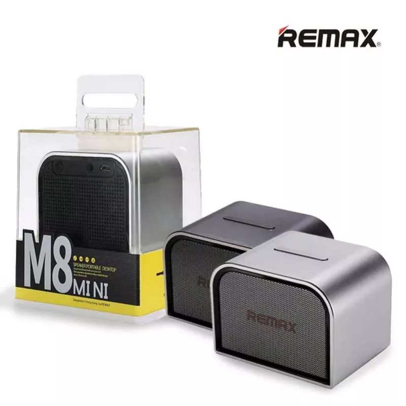 Remax Universal Portable Bluetooth Speaker M8 Mini sidabrinis