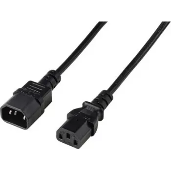 Renkforce Deluxe maitinimo prailginimo kabelis C13 į C14, 2 m, juodas, RF-7176936