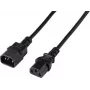 Renkforce Deluxe maitinimo prailginimo kabelis C13 į C14, 2 m, juodas, RF-7176936