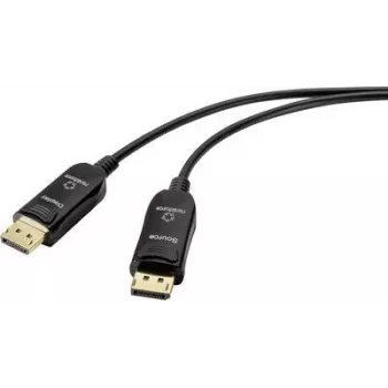 Renkforce DisplayPort 1.4 aktyvus optinis kabelis 50 m juodas 8K 60Hz RF-4598012