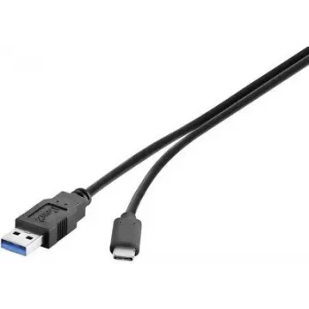 Renkforce RF-3241262 USB 3.2 Gen 1 kabelis USB-A į USB-C 0,3 m juodas