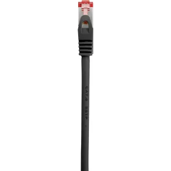 Renkforce RF-5469256 CAT 6 S/FTP tinklo kabelis, RJ45, 2 m, juodas, su apsauga nuo užkliuvimo, auksuoti kontaktai, liepsnai atsparus
