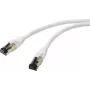 Renkforce RF-7106490 Cat 8.1 S/FTP tinklo pataisos kabelis, RJ45, 1 m, baltas