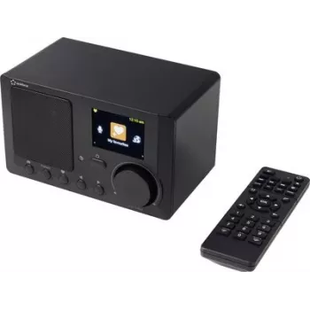 Renkforce RF-IR-MONO2 internetinis stalinis radijas su Bluetooth, DLNA, žadintuvo funkcija, juodas (RF-7191140)