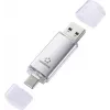 Renkforce RF-USBOS-240 USB atmintinė 128 GB sidabrinė USB-A ir USB-C RF-7577906