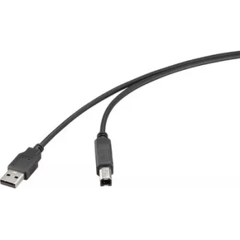 Renkforce USB 2.0 kabelis USB-A (vyr.) – USB-B (vyr.) 2 m juodas RF-6830428
