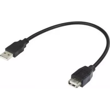 Renkforce USB 2.0 lankstus prailginimo kabelis, 0,16 m, juodas, 1333151