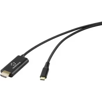 Renkforce USB-C į USB-A kabelis 1 m juodas RF-7116128