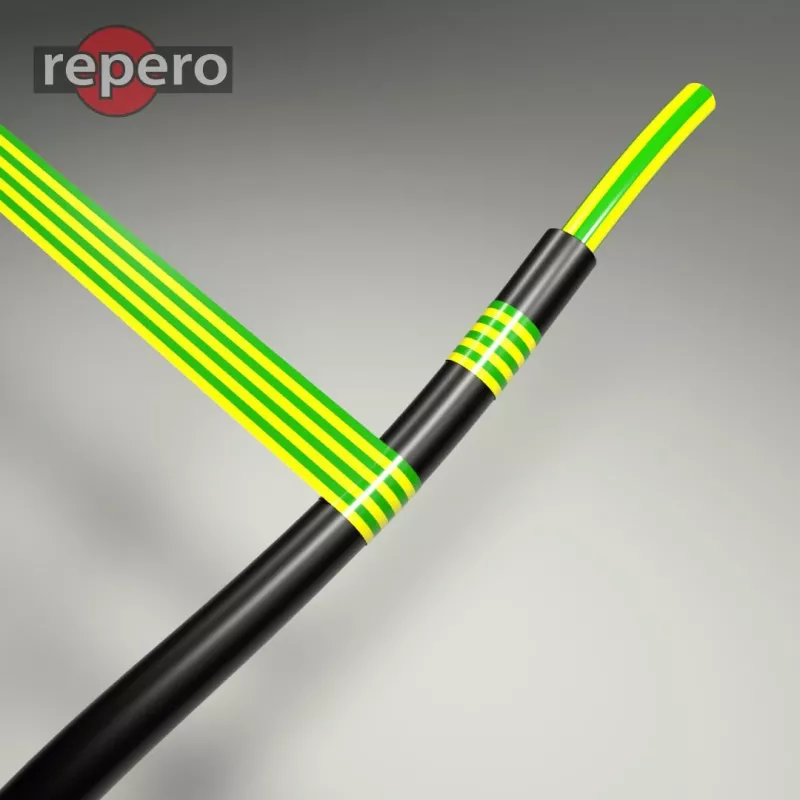 REPERO 701 juoda PVC elektrinė izoliacinė juosta 19 mm x 20 m