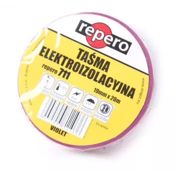 REPERO 711E Violet PVC elektros izoliacinė juosta 19 mm x 20 m