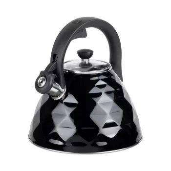 RESTO Whistling Kettle 3L nerūdijančio plieno sidabrinis/juodas 90610