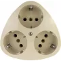 REV 0510080777 3 vietų viršutinio montavimo kištukinis lizdas IP20 baltas (Schuko, 16 A, 250 V, apsauga nuo vaikų)