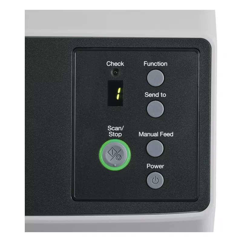 Ricoh fi-8150 dvipusis dokumentų skaitytuvas su 100 lapų automatiniu tiektuvu, 50 ppm/100 ipm, USB 3.2 ir Gigabit Ethernet, 600 dpi, Clear Image Capture
