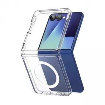 Dėklas „Ringke Galaxy Z Flip 7 Case Fusion Magnetic Clear“