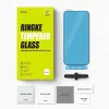 Ringke iPhone 15/16 Screen Protector Privacy Tempered Glass 9H su montavimo šablonu Skaidrus