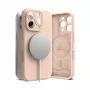 Ringke iPhone 16 Pro Silikoninis Magnetinis Dėklas Pink Sand
