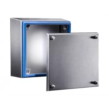 Rittal HD nerūdijančio plieno sieninis korpusas 200 x 200 x 120 mm, IP66, šepetėliuotas, higieninio dizaino 1672.600