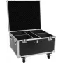 Roadinger Flight Case 4x THA-100F MK3 su ratukais, juodas, 885x780x620 mm, 100 kg