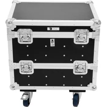ROADINGER Flight Case 8x Eurolite IP PIX Strobe RGB CW+WW su ratukais 64x46,5x56,5 cm