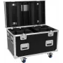 ROADINGER Flightcase 4x LED IP TMH-H420 Wash Moving Heads su ratukais