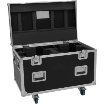 ROADINGER Flightcase Highline 2x DMH-380 su ratukais, juodas, 100 kg apkrova, 100x60x73 cm