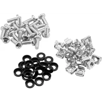 ROADINGER Rack Screw Set 20x M6 x 15 mm, skirta 19 colių stovo montavimui